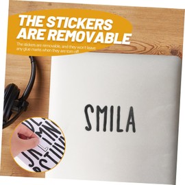 Hemobllo 10 hojas Pegatinas de Letras Autoadheribles PVC para Buzón Kit de Adhesivas Negras para Manualidades Decoración y Señalización Versátil