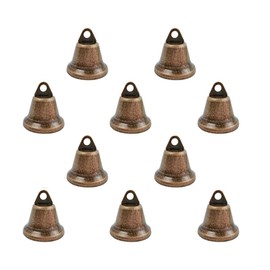 10 Stück Vintage Bronzeglocken 38mm – Kleine Metallglöckchen für Türdekoration, Weihnachten, Hundehalsband, Windspiel & DIY