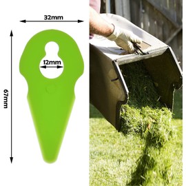 Poweka 100pcs Strimmer Blades Compatible with Gtech ST01 ST02 ST04 ST20 Grass Trimmer Lawnmower Plastic Cutting Blade