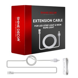 Shine Decor Connecting Wire for Male Female Connectable LED Neon Rope Light & LED Strip