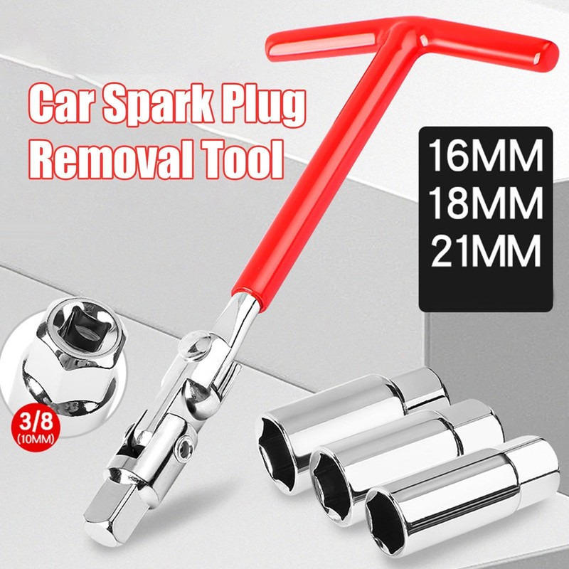 T Handle Spark Plug Wrench - Auto Socket Wrench Removal