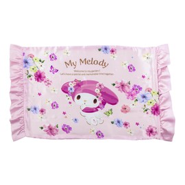 MORIPiLO 405846 My Melody Pillow Cover, Frill Pink, 16.9 x 24.8 inches (43 x 63 cm), Washable, Friction Reducing, Shea Butter Blend, Silky Touch, Pillow Case, Sanrio Characters, Moristita