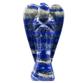 Lapis Lazuli Angel - Lapis Lazuli Crystal Angel and Pocket Guardian Angel Crystal Figurines (3 inches)