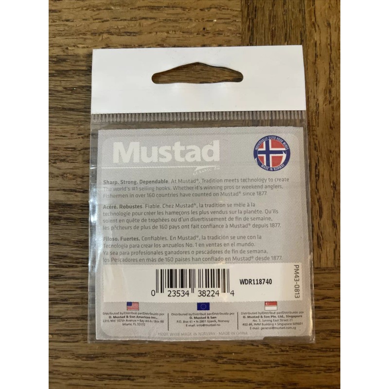 Mustad aberdeen hook ringed red size 8-Brand New-SHIPS N 24