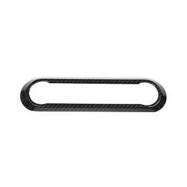 PIUGILH ABS Carbon Fibre Pattern Car Centre Air Conditioning Frame Cover Trim Suitable for Alfa Romeo Giulia 2017-2020, Air Conditioning Control Panel Trim for Alfa Romeo Giulia Accessories (Black)