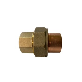 Copper Union Brass x Copper Fittings, with Sweat Connection,Plumbing, Connects to Pipes, safe for Water use (1, 1")