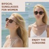 LookLux Reading Sunglasses 2.5 Womens, Oversized Cat Eye Bifocal Sunglasses