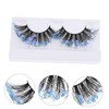 Vaguelly Colorful 3D Sequins False Lashes 2 Pairs Eye Makeup