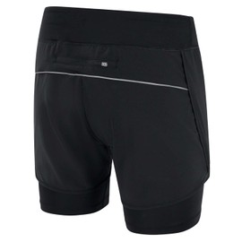 JAKO Brazil C6299-800 34 Women's Running Shorts 2-in-1, black