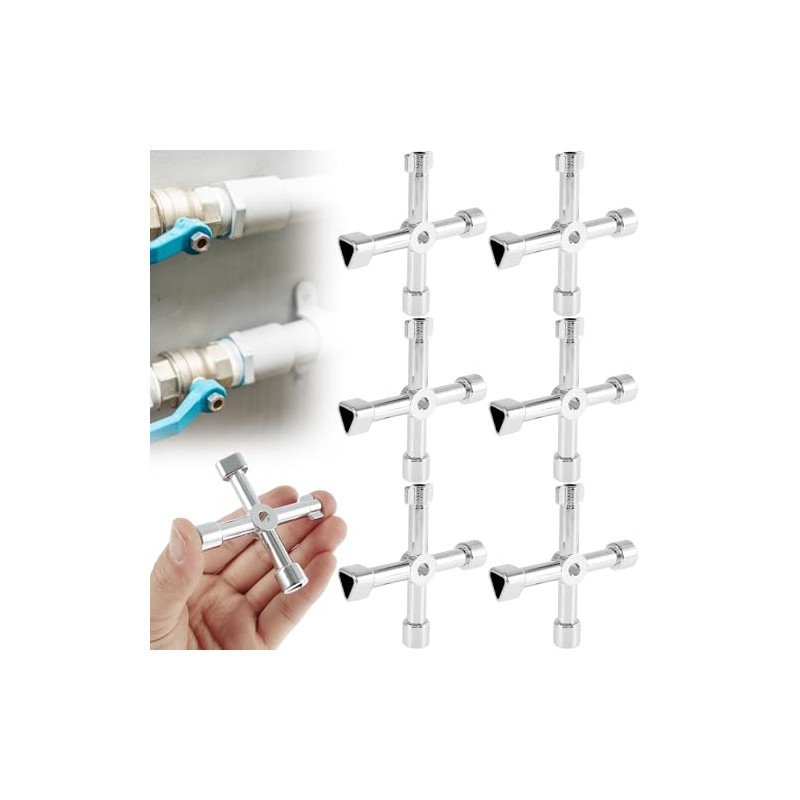 6-Piece Multi-Function Electric Cabinet Key Set