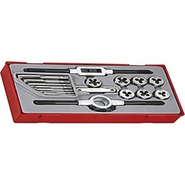 Teng TTTD17 Rethreading Tap and Die Set (17 Pieces)