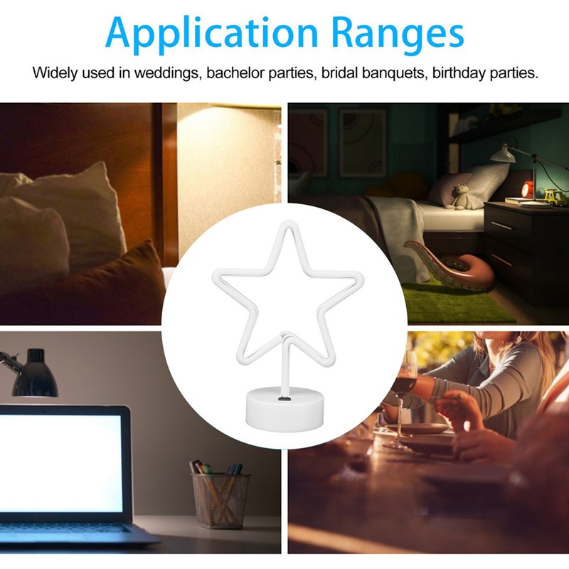 LED Neon Light FivePointed Star Neon Sign Art Decoration for