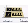 Altec Lansing Speaker Badge Logo Emblem Pair Custom Made Aluminum