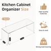 Aminigram 8 Packs Cabinet Organizer Shelf, Acrylic Kitchen Cabinet Shelves,