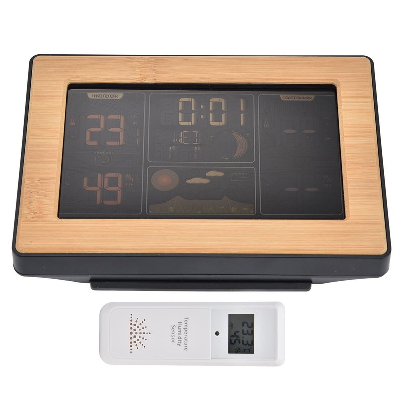 LCD Weather Forecast Station with RCC Receiving Function Wireless Thermometer