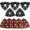 35Pcs 3-1/2 Inch 93mm Multi-Function Triangular Sanding Pad Kit, 5Pcs