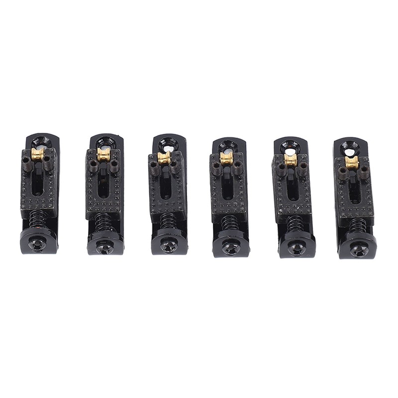 Electric Guitar Split Bridge Saddle Roller Ball String Plate Metal