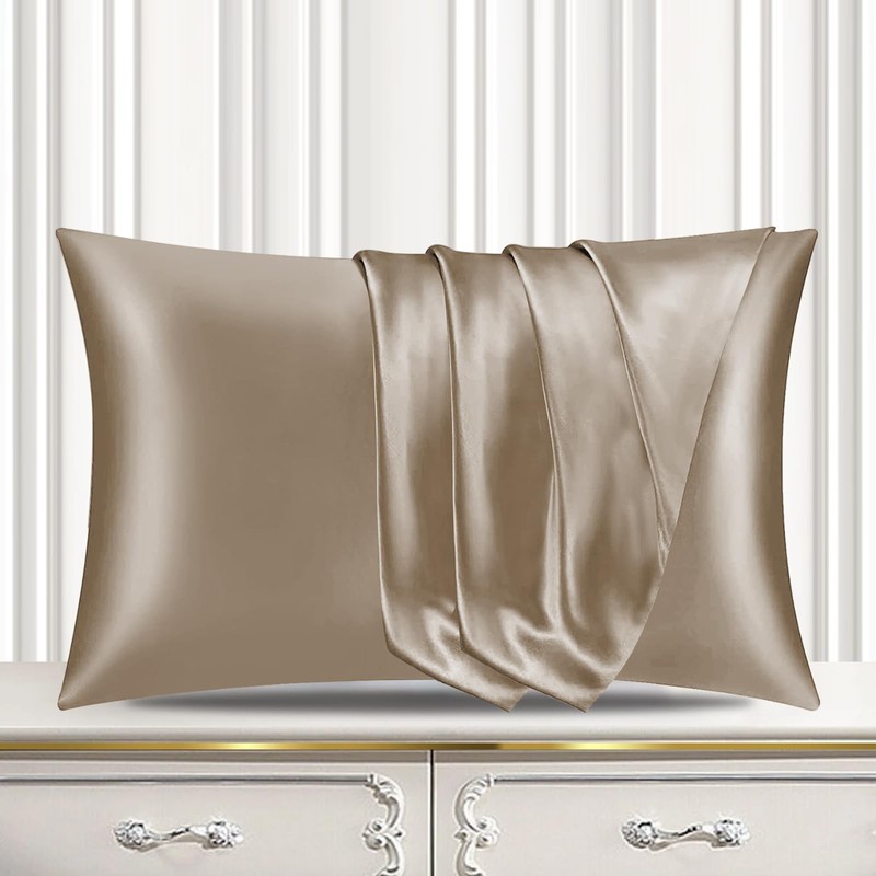 Pamposh Satin Silk Pillowcases For Hair And Skin 2 Pack