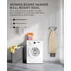 MUSVOH 2PC Ironing Board Hanger Wall Mount Stainless Steel, Y