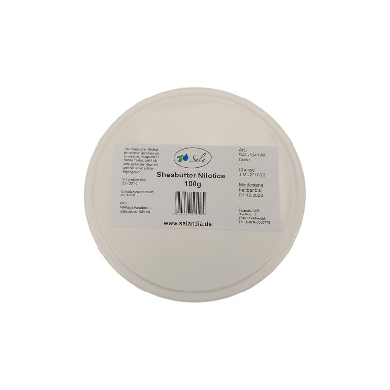 Sala Shea Butter Nilotica Cold Pressed (100 g Tub)