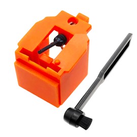 ATN3600 Diamond Turntable Stylus with Cleaning Brush, Record Player Needles Replacement Compatible with Audio-Technica AT-PL50, AT-LP60, AT-PL300, AT-LP2D Turntables Player - Orange