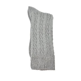 Sierra Socks Women's Combed Cotton Cable Crew (Large, H.Gray)