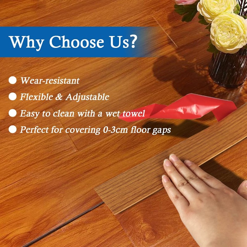 Floor Transition Strip Self Adhesive Floor Cover Strips Laminate 2"