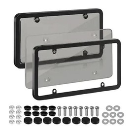 6.3 inch transparent reflective speed detection red light speed camera breaker license plate frame cover protection preventing photography, GRAY / 6.3인치 투명 반사형 속도 감지 적색등 과속카메라 차단기 번호판 프레임 커버 보호 사진촬영 방지, GRAY