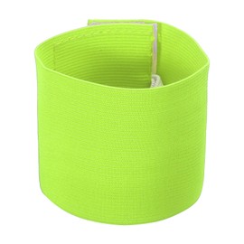 PATIKIL 9.4 x 2.5 Football Captain's Armband Nylon Unisex Elastic Armband Adjustable for Teenagers and Adults, Bright Green