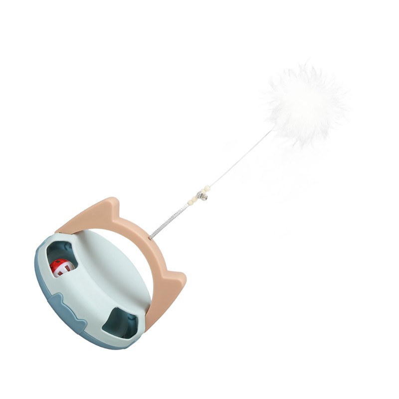 Automatic Rotating Feather Toy Relieve Boredom Bite Resistant Interactive Cat