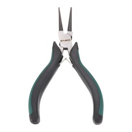 HARFINGTON Round Nose Pliers 5" Mini Jewelry Pliers Tapered Jaw with PVC Handle for Beading Jewelry Making Wire Wrapping DIY Craft Hobby