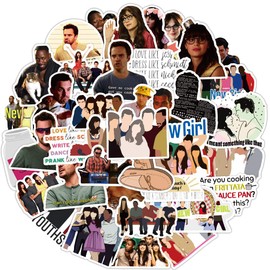 Yuyul 50Pcs New Girls Stickers Pack, Vinyl Waterproof US TV Series Stickers Decal for Water Bottle, Skateboard, Laptop, Phone, Journaling, Scrapbooking for Teens Adults Party Supply Favor