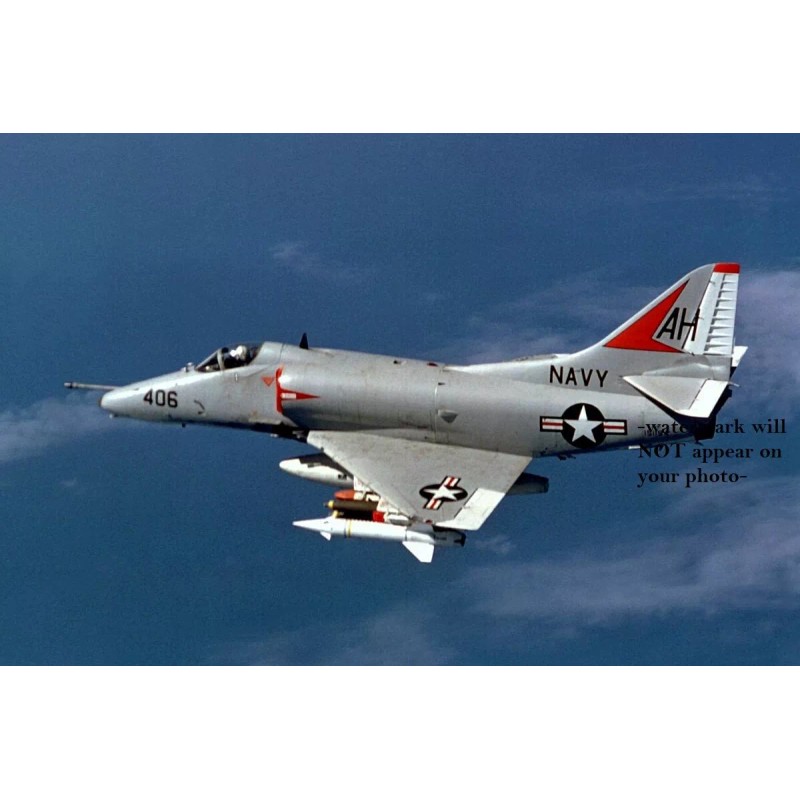 Vietnam War US Navy Douglas A4E Skyhawk Attack PHOTO Ghost