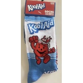 Kool-Aid Funny Socks Men’s Size 6-12 KOOL-AID Crazy Socks Crew Socks Novelty Gift