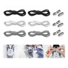 6 Pares/set Agujetas Cordones Elásticos Para Tenis