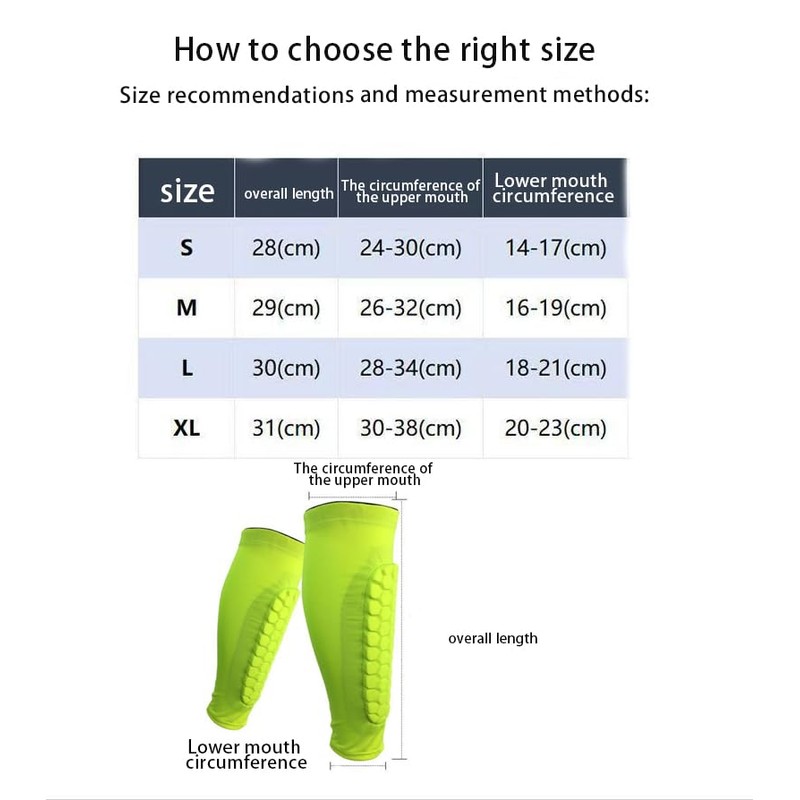 WEZCHUGHAOL 2-Pack Football Shin Guards with Honeycomb Pads - Soccer