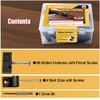 Hidden Deck Fasteners for Composite Decking Board, Universal Hidden Fasteners