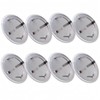8 Pack 1.34''Circular Screen Vent Cover,Stainless Steel mesh,Silver