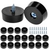 QWORK® 20-Pack 1-Inch Rubber Feet with Stainless Washers and Screws