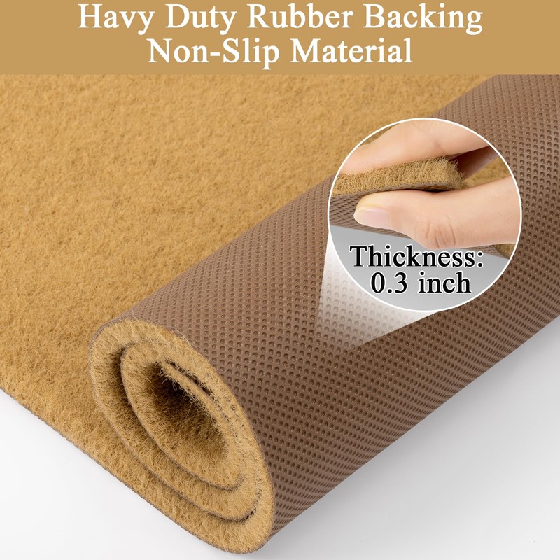 SHACOS 32x48 Artificial Coir Door Mat Indoor Outdoor