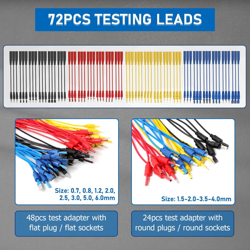 Autory 104PCS Automotive Circuit Test Leads Kit, Multimeter Terminal Test