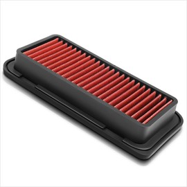 Red Reusable Washable High Flow Drop-in Air Filter Compatible with 04-06 Scion xA xB / 00-05 Toyota Echo