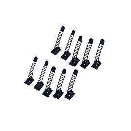 Progressive Automations Adhesive buckle cable ties. Set of 10 - Black