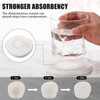 Diatomaceous Earth Coaster ，Set of 6，Unique White Absorbent Coasters for