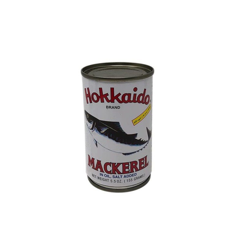 Hokkaido Mackerel in Oil 5.5oz, 6 Pack