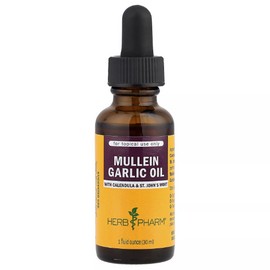 Mullein Garlic Oil with Calendula & St. John's Wort, 1 fl oz (30 ml)
