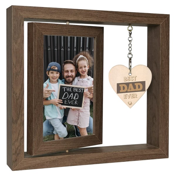 EYITUPC Best Dad Ever Picture Frame Gifts from Daughter Son