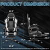 Homall Gaming Chair, Video Game Chair with Footrest and Massage