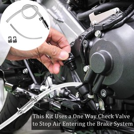 Brake Bleeding Tool Kit: Car Brake Bleeding Kit, Universal Brake Bleeder Clutch Bleeding Hose Kit, Motorcycle Brake Bleeding Kit & One Way Valve Tube Bleeding Tool Kit for Cars, Motorbikes & Motorcycl