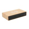 Wooden Digital Alarm Clock with Wireless Charging 3 Level Dimmer